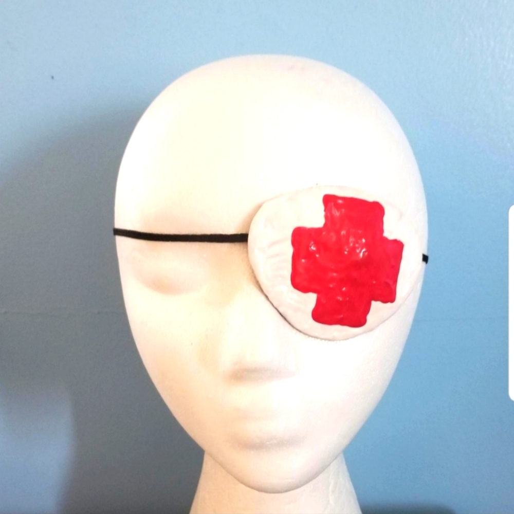 Custom Elle Driver Cross Nurse Eyepatch made by me inspired by Kill Bill costume